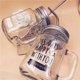 Mason Jar Mugs Classic Insulated Tumbler Water Bottle Metal lid