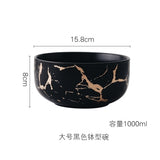 Best Gold Marble Glazes Ceramic Party Tableware Set
