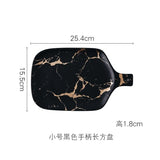 Best Gold Marble Glazes Ceramic Party Tableware Set