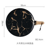 Best Gold Marble Glazes Ceramic Party Tableware Set