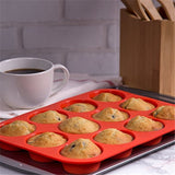 12 Lattices Silicone Cake Bakeware Fondant Cupcake Decorating