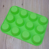 12 Lattices Silicone Cake Bakeware Fondant Cupcake Decorating