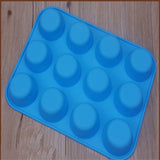 12 Lattices Silicone Cake Bakeware Fondant Cupcake Decorating