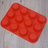 12 Lattices Silicone Cake Bakeware Fondant Cupcake Decorating