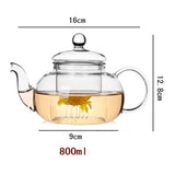 High quality Heat Resistant Glass Flower Tea Pot,