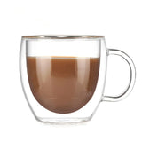 Heat Resistant Double Wall Tea Glass Cup