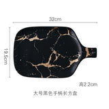 Best Gold Marble Glazes Ceramic Party Tableware Set