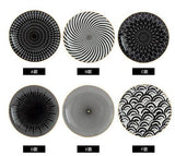 6pcs 8 /10 inch tableware Phnom penh geometry tableware ceramic Dinner Plate