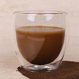 Heat Resistant Double Wall Tea Glass Cup
