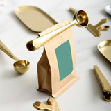 Urijk Multifunction  Kitchen Supplies Coffee Scoop With Clip Stainless Steel Tea Coffee Measuring Cup Coffee Scoop Spoon
