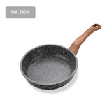 Kitchen Frying Pan without Lid Nonstick Stone
