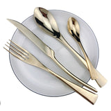24piece Rainbow Black Flatware Cutlery Set
