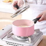 Non-stick pot cooking noodle baby auxiliary milk mini stew steamer pan
