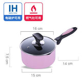 Non-stick pot cooking noodle baby auxiliary milk mini stew steamer pan