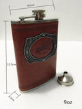 7oz Portable Stainless Steel Hip Flask Flagon Whiskey Wine Pot Bottle + Funnel + Cup Travel Tour Classic Drinkware
