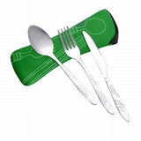 Hifuar 3Pcs/set Portable Stainless Steel Cutlery Set camping