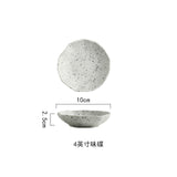 New Design Granite Pattern Ceramic Food Plate