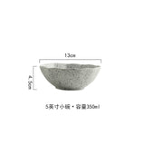 New Design Granite Pattern Ceramic Food Plate