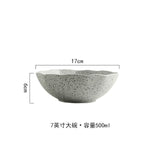 New Design Granite Pattern Ceramic Food Plate