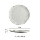 New Design Granite Pattern Ceramic Food Plate