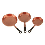 Dollhouse Miniature Metal Frying Pans Cooking