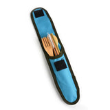 2/4/6/8 Sets Portable Travel Bamboo Cutlery 24 Pieces Set Picnic Fork Spoon Knife Set Wooden Tableware